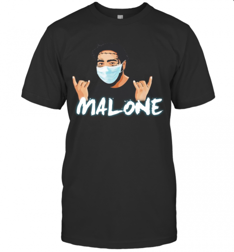 Post Malone Face Mask Fight Coronavirus Covid 19 T-Shirt