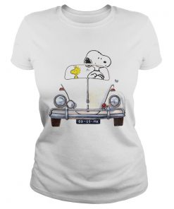 Snoopy And Woodstock Driving Volkswagen Beetle  Classic Ladies