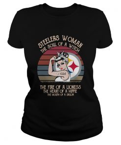 Steelers Woman The Soul Of A Witch The Fire Of A Lioness Vintage  Classic Ladies