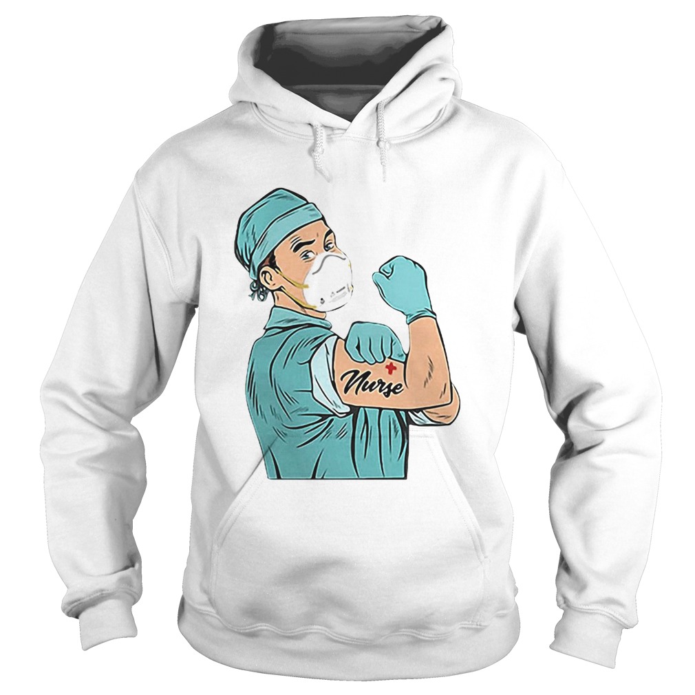 Strong Doctor Mask Tattoos Nurse Hoodie