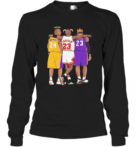 The Three Jordan James Bryant Eras Of Greatness 2020 T-Shirt Long Sleeved T-shirt 