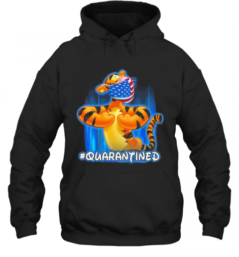 Tiger Quarantined American Flag Mask Disney T-Shirt Unisex Hoodie