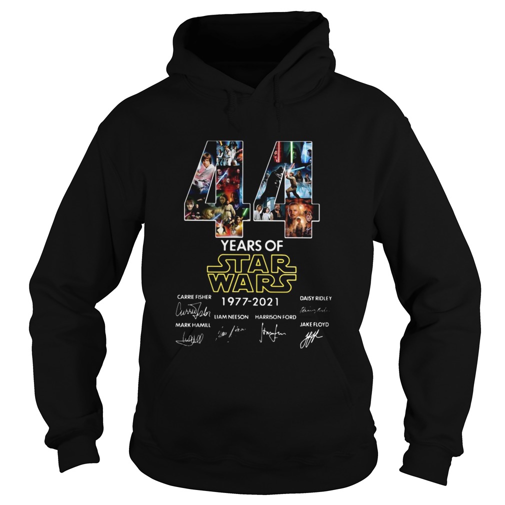 44 Years Of Star Wars 1977 2021 Signatures Hoodie