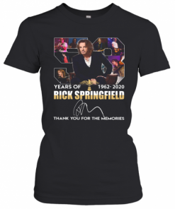 58 Years Of Rick Springfield 1962 2020 Signature T-Shirt Classic Women's T-shirt