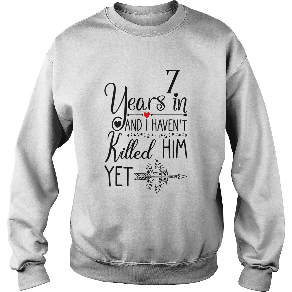 7th Wedding Anniversary For Her 7 Years Of Marriage Sweatshirt