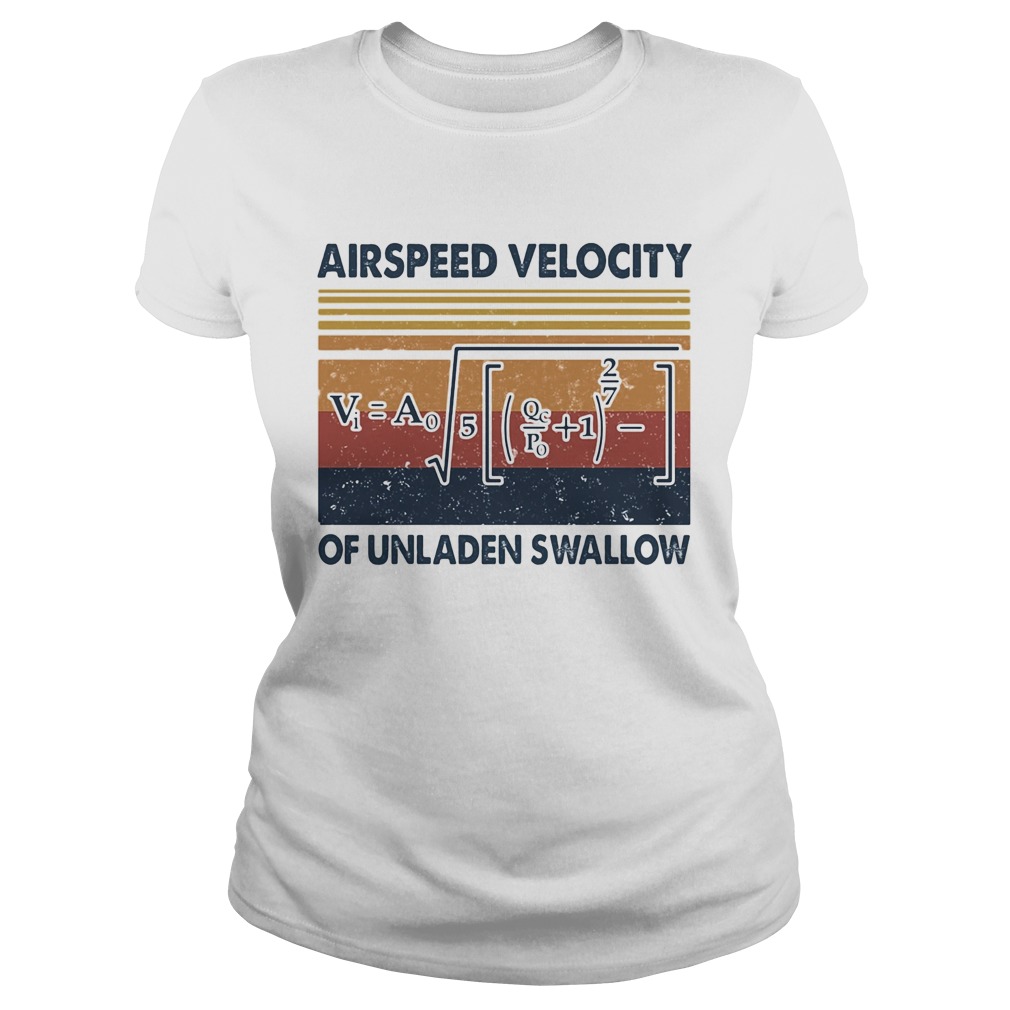 Airspeed velocity of unladen swallow vintage  Classic Ladies