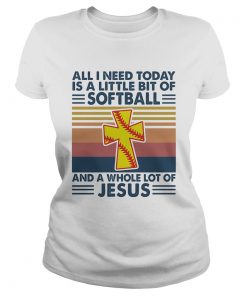 All I need today is a little bit of softball and a whole lot of Jesus vintage  Classic Ladies