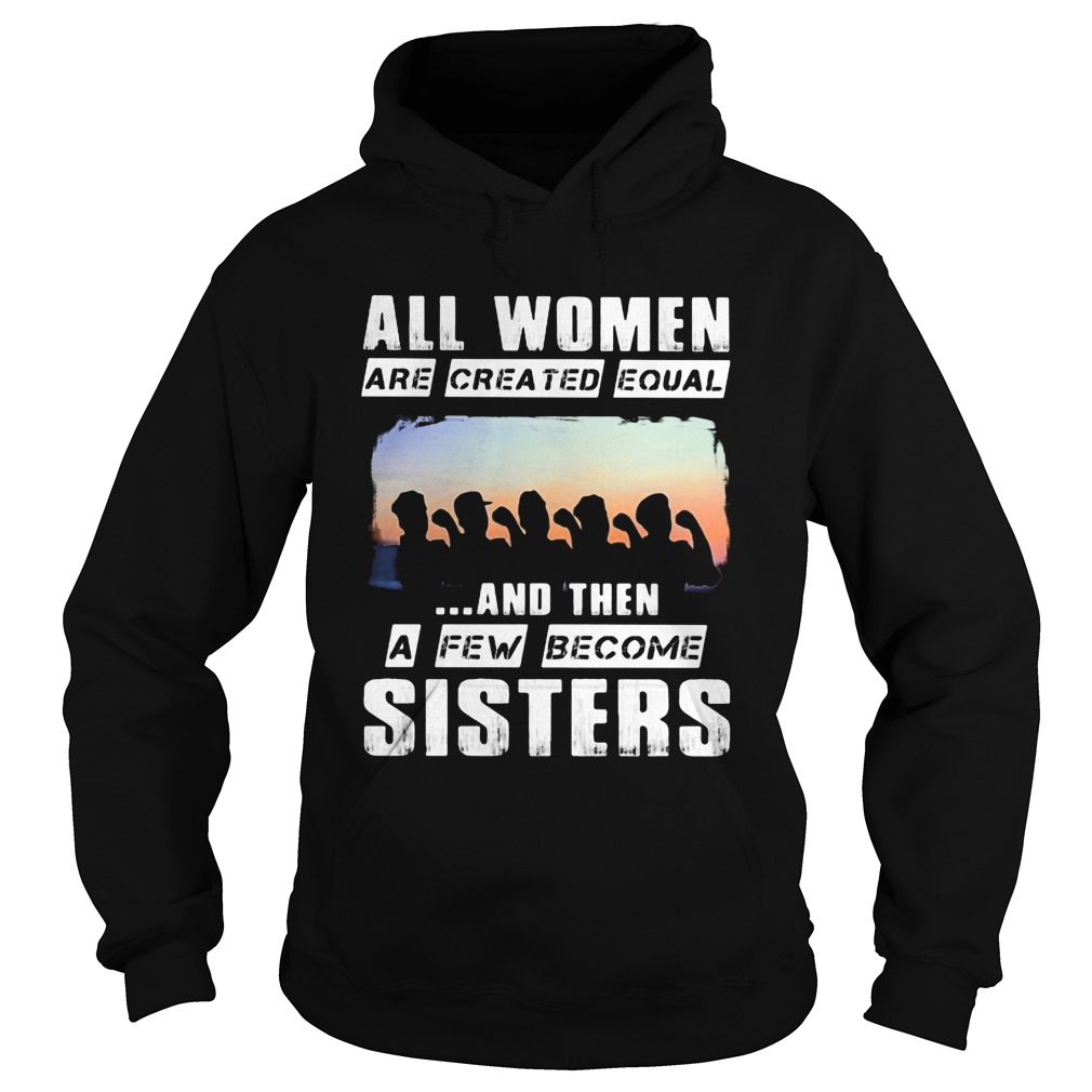 All women are created equal and then a few become sisters Hoodie