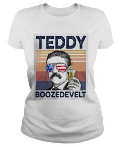 American Flag Teddy Boozedevelt  Classic Ladies
