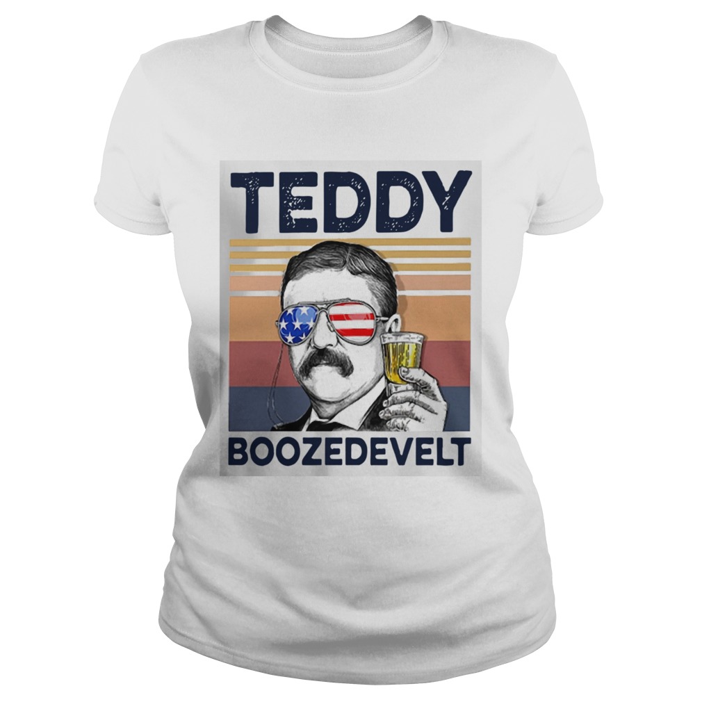 American Flag Teddy Boozedevelt Classic Ladies