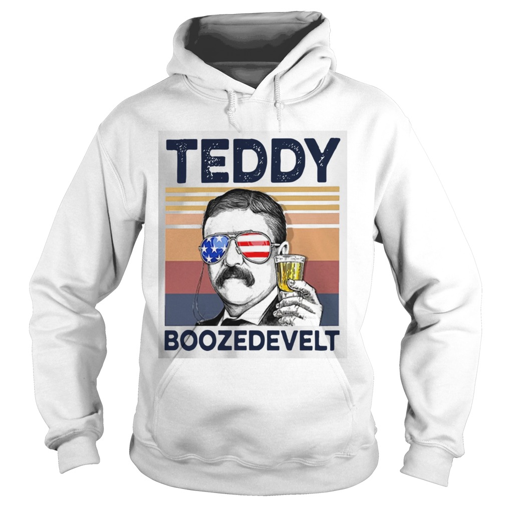 American Flag Teddy Boozedevelt Hoodie