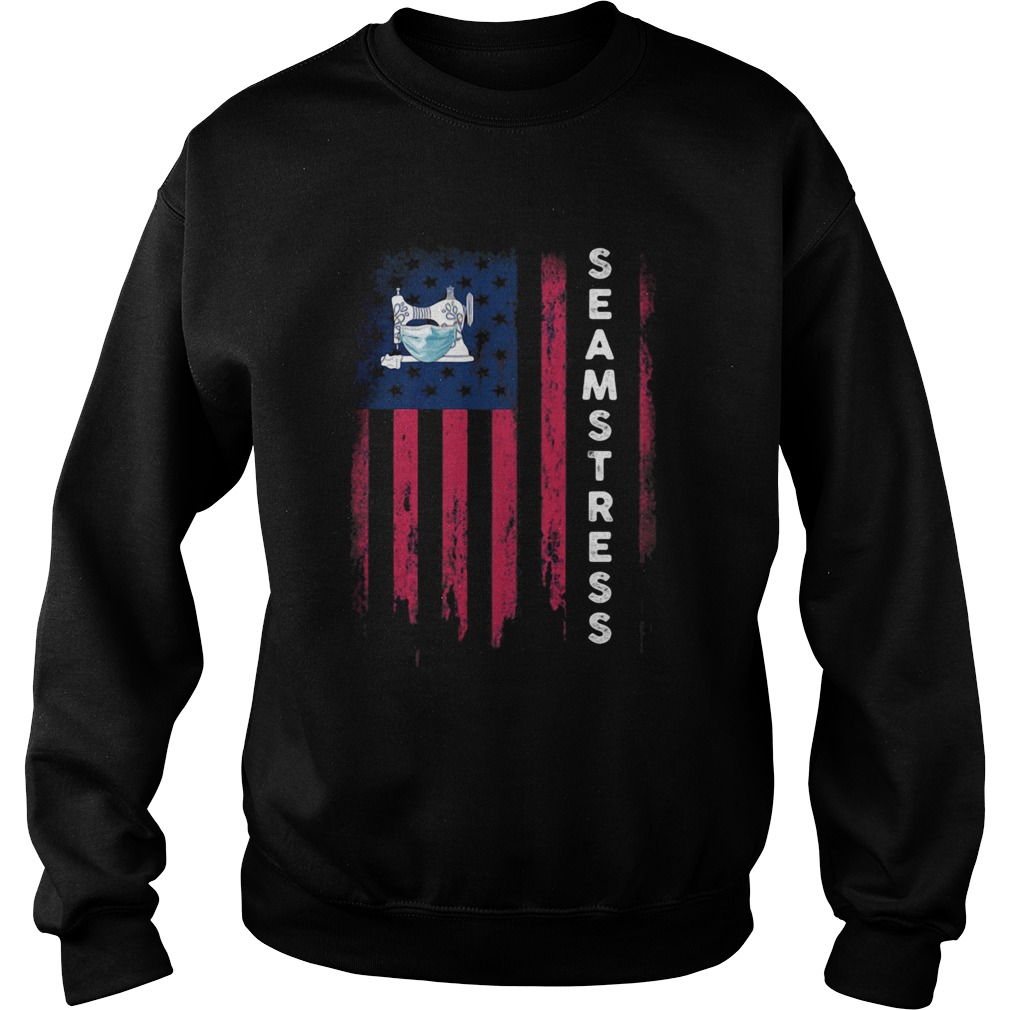 American sew mask seamstress Sweatshirt