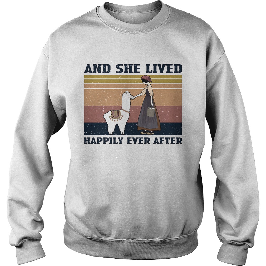 And she lives happily ever after vintage  Sweatshirt