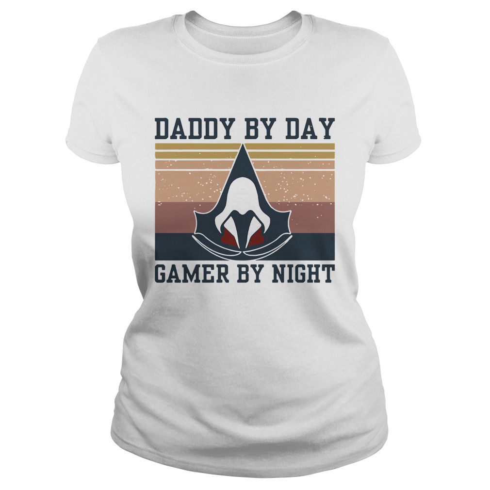 Assassins Creed Daddy By Day Gamer By Night Vintage Version  Classic Ladies