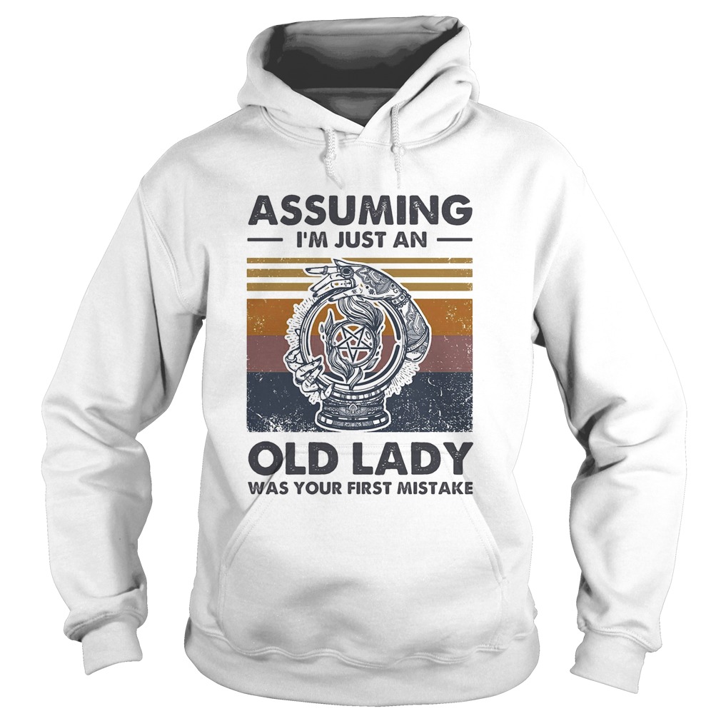 Assuming Im just an old lady was your first mistake vintage  Hoodie