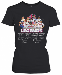 Atlanta Braves Legends Baseball Team Signatures T-Shirt Classic Women's T-shirt