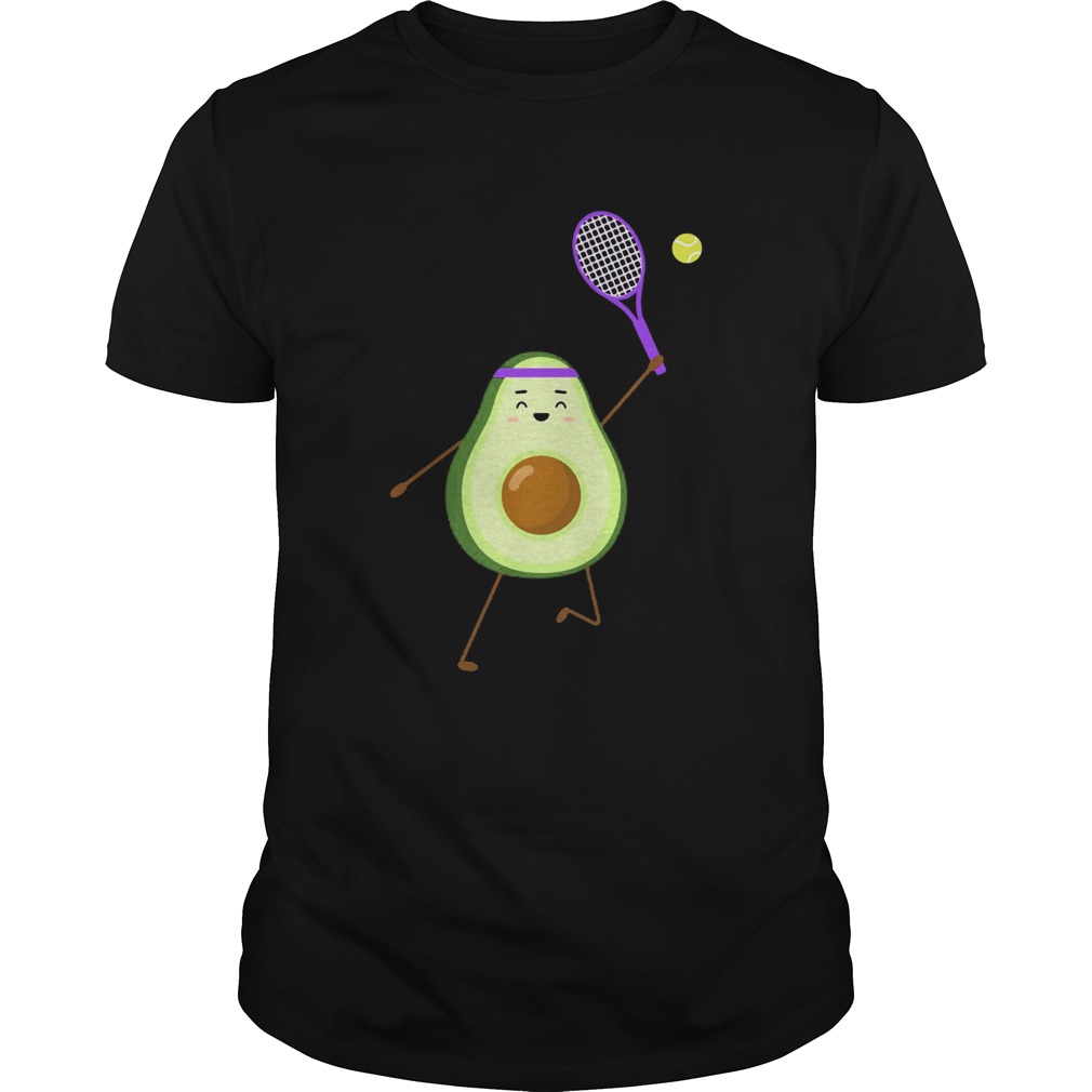 Avocado play tennis shirt