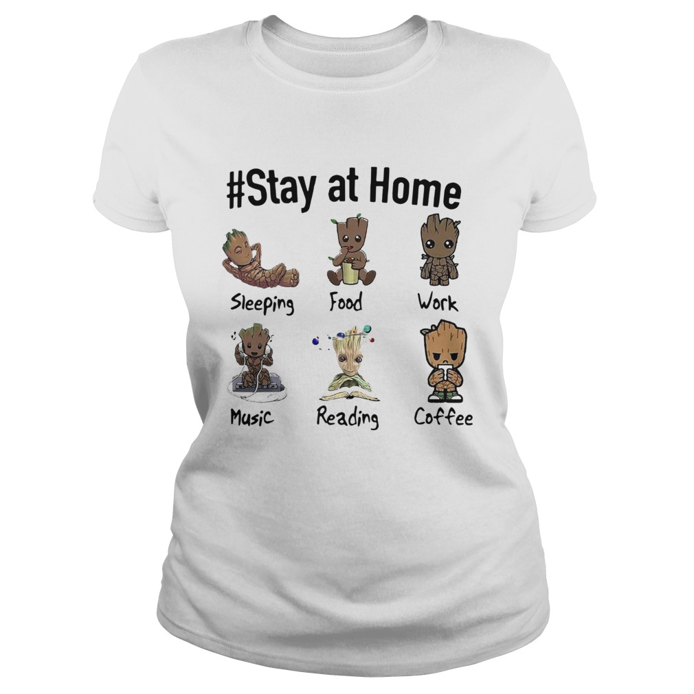 Baby Groot Stay At Home Classic Ladies