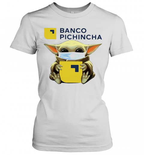Baby Yoda Hug Banco Pichincha Mask T-Shirt Classic Women's T-shirt