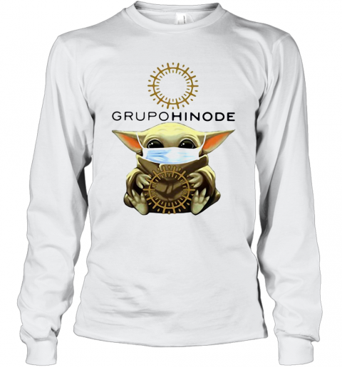 Baby Yoda Hug Grupo Hinode Mask T-Shirt Long Sleeved T-shirt 