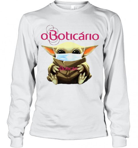 Baby Yoda Hug Oboticario Mask T-Shirt Long Sleeved T-shirt 