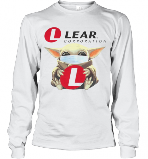 Baby Yoda Mask Hugging Lear Corporation T-Shirt Long Sleeved T-shirt 