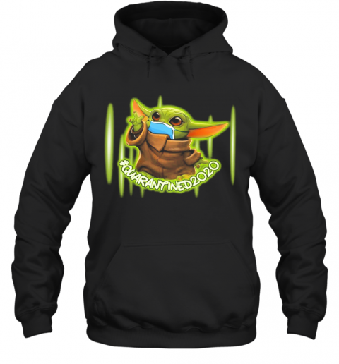 Baby Yoda Quarantined 2020 Mask T-Shirt Unisex Hoodie