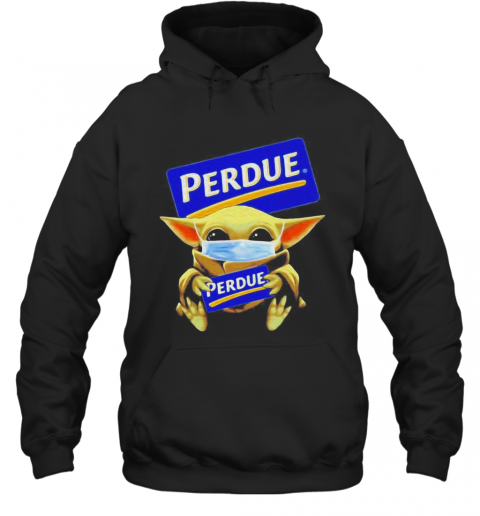 Baby Yoda face mask hug Perdue T-Shirt Unisex Hoodie