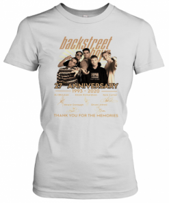 Backstreet Boys 27Th Anniversary 1993 2020 Thank You For The Memories Signature T-Shirt Classic Women's T-shirt