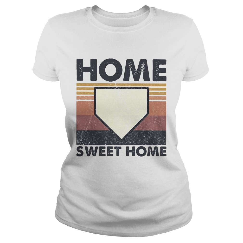 Baseball Home Sweet Home Vintage  Classic Ladies