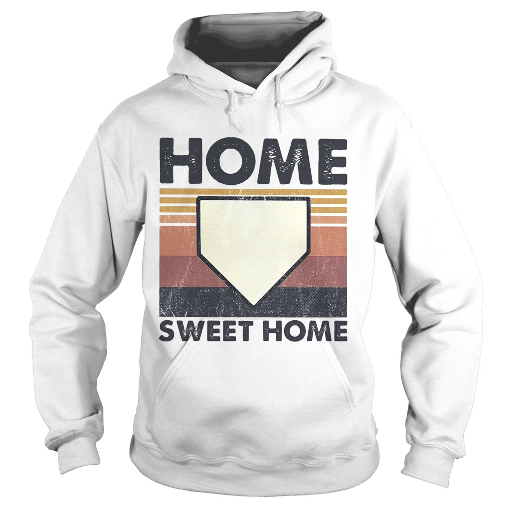 Baseball Home Sweet Home Vintage  Hoodie