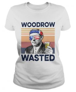 Beautiful American Flag Woodrow Wasted  Classic Ladies