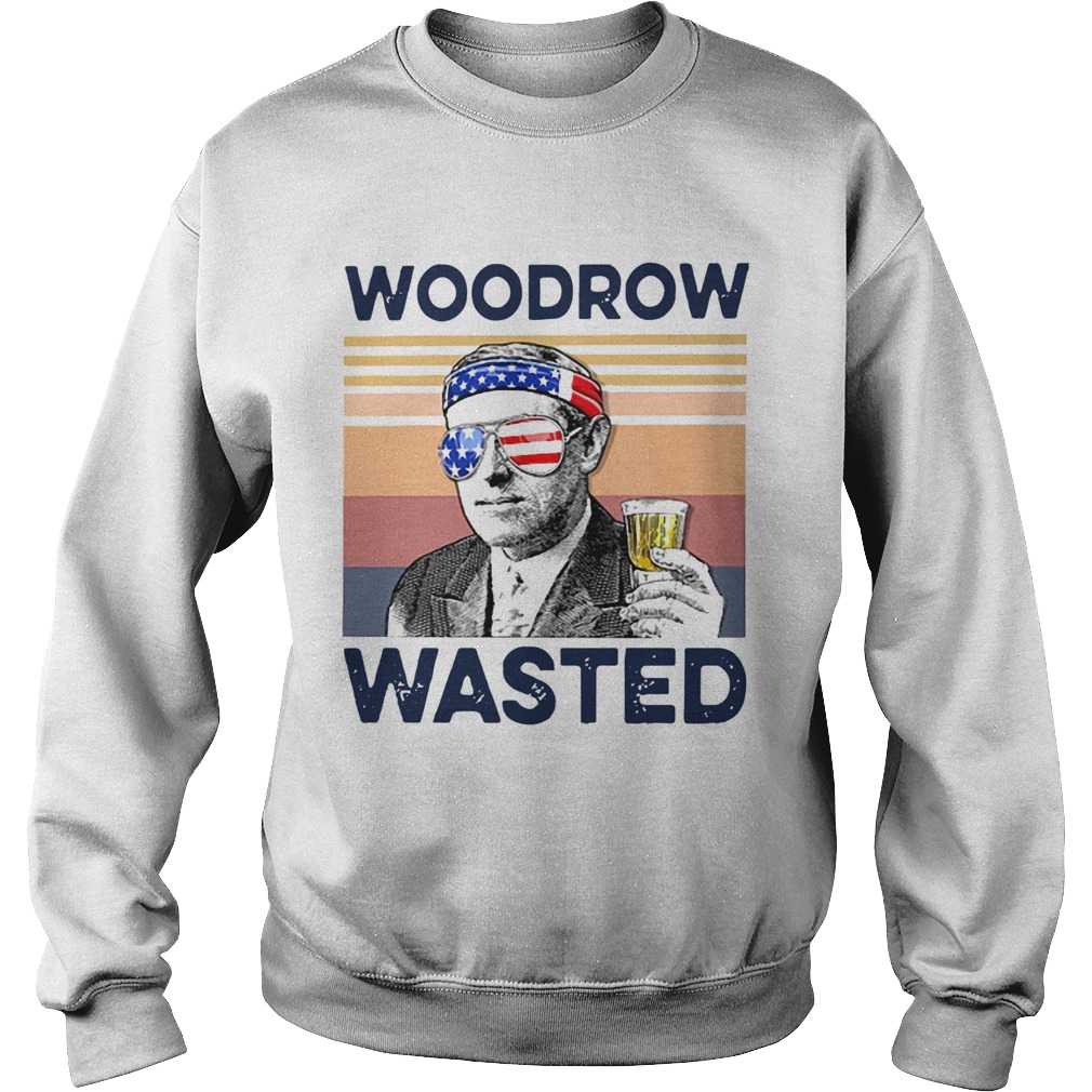 Beautiful American Flag Woodrow Wasted  Sweatshirt