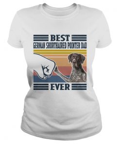 Best German Shorthaired Pointer Dad Ever Vintage  Classic Ladies