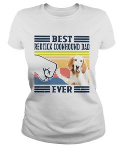 Best Redtick Coonhound Dad Ever Vintage  Classic Ladies