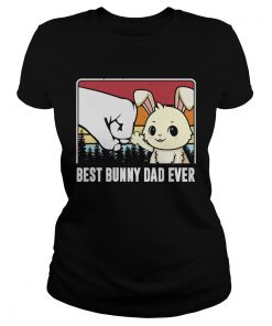 Best bunny dad ever vintage  Classic Ladies