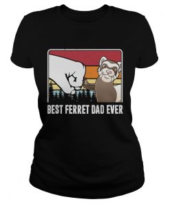 Best ferret dad ever happy fathers day vintage  Classic Ladies