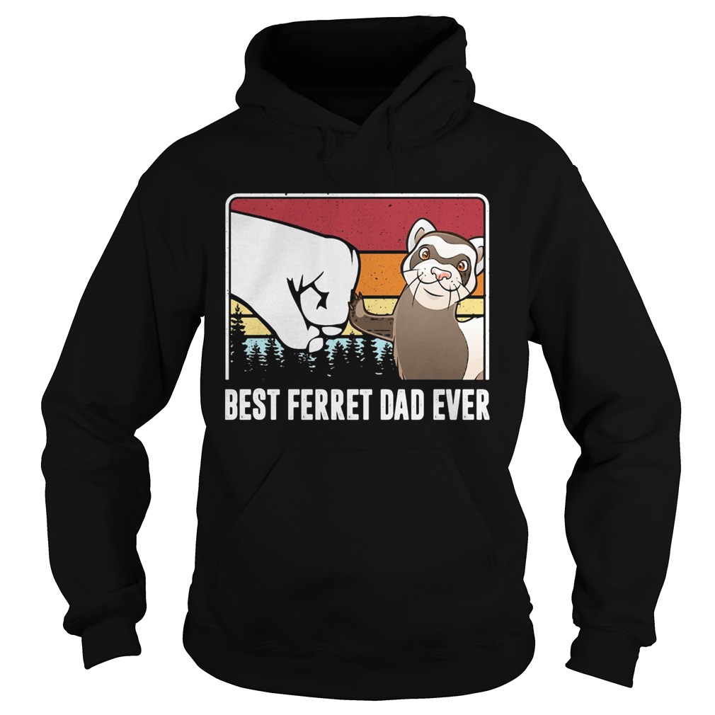 Best ferret dad ever happy fathers day vintage  Hoodie