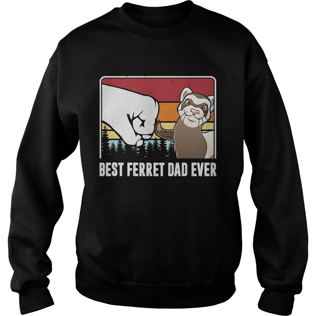 Best ferret dad ever happy fathers day vintage  Sweatshirt