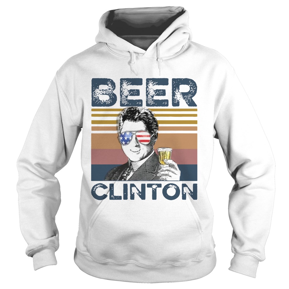 Bill Clinton Beer Clinton Vintage  Hoodie