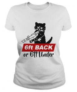 Black Cat Warning 6ft Back Or 6ft Under  Classic Ladies