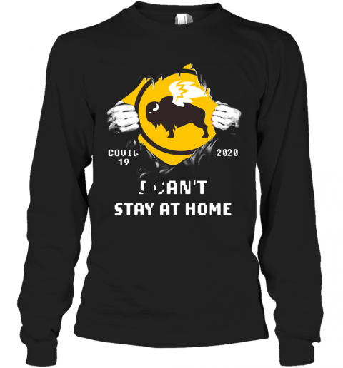 Blood Inside Me Buffalo Wild Wings Covid 19 2020 I Can't Stay At Home T-Shirt Long Sleeved T-shirt 