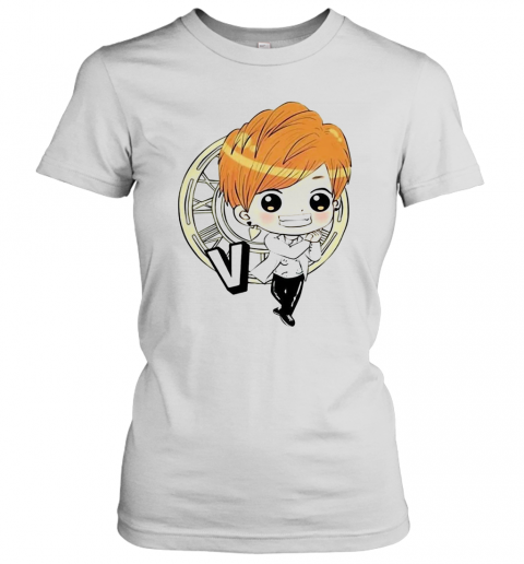 Bts Bangtan Boy Same Cartoon V Rap Monster T-Shirt Classic Women's T-shirt