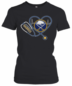 Buffalo Sabres Nurse Heart T-Shirt Classic Women's T-shirt