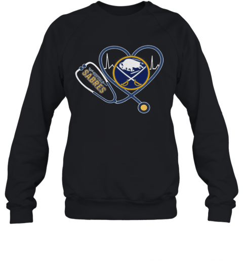 Buffalo Sabres Nurse Heart T-Shirt Unisex Sweatshirt