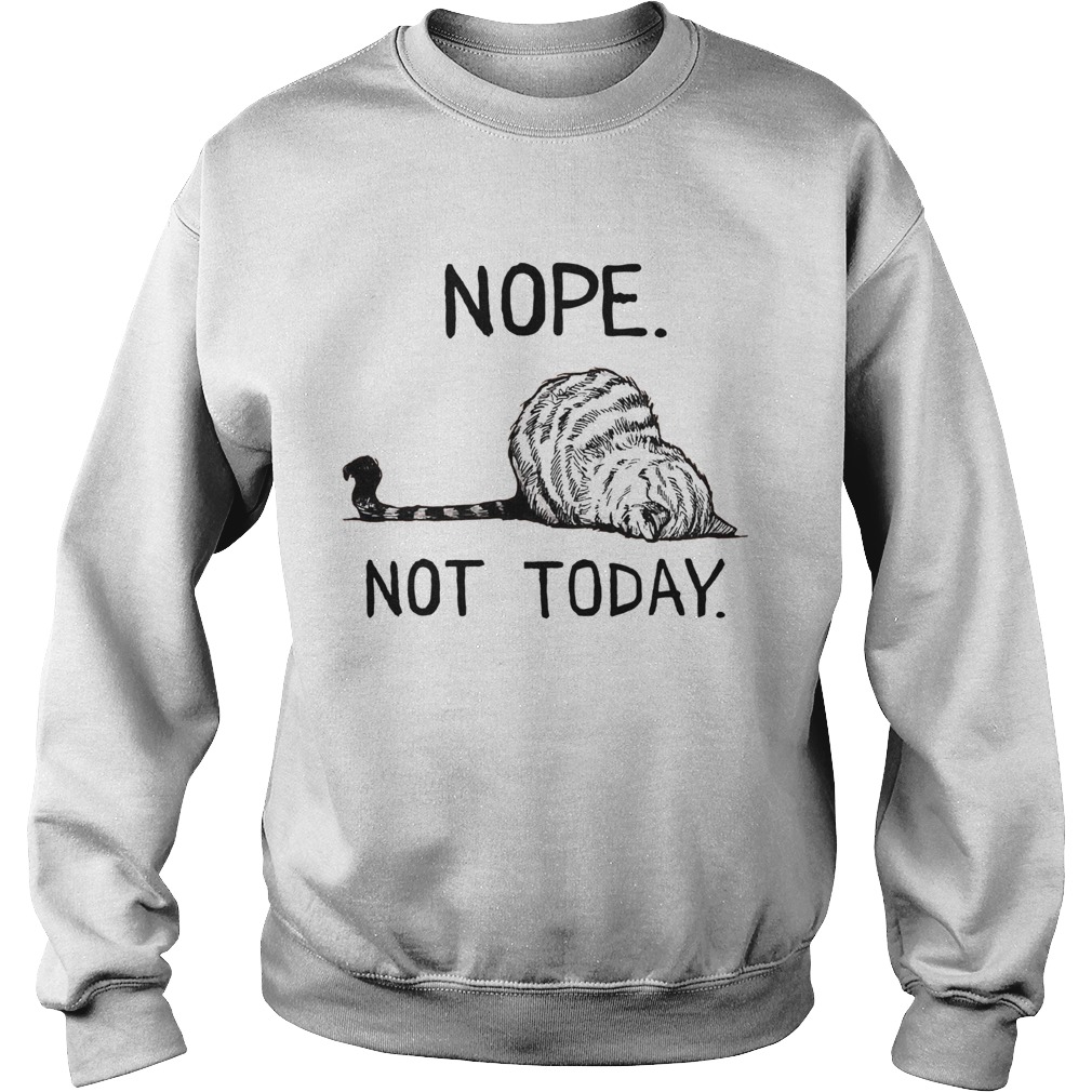 Cat Nope Not Today Sweatshirt