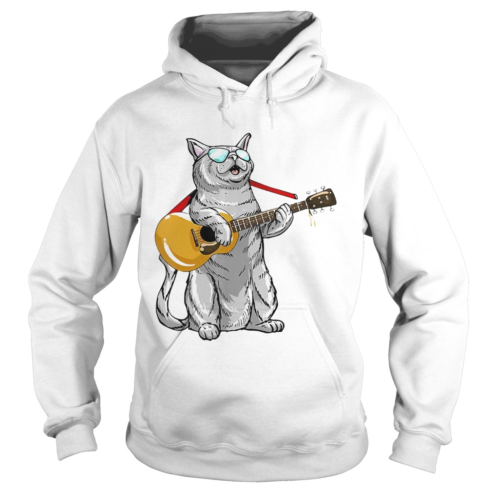 Cat play the guitar  Hoodie