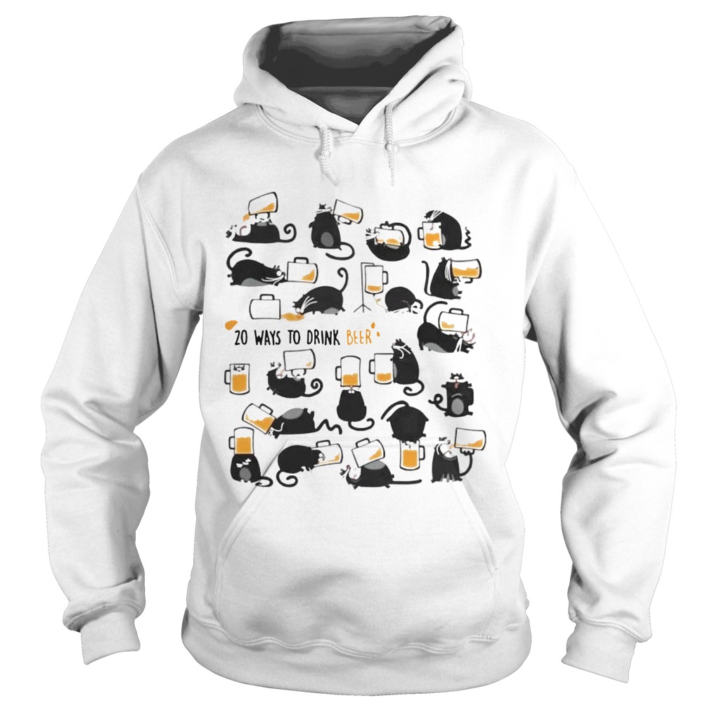 Cats 20 Ways To Drink Beer  Hoodie