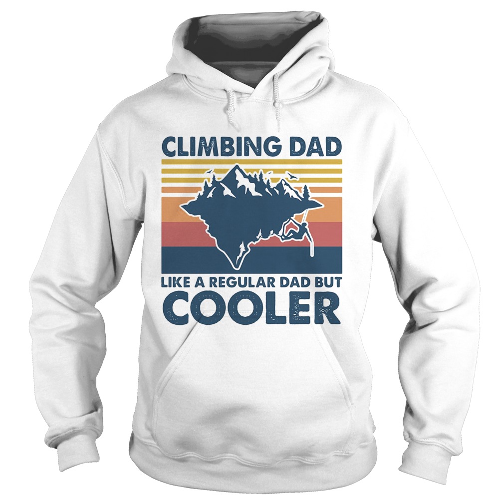 Climbing dad like a regular dad but cooler vintage  Hoodie