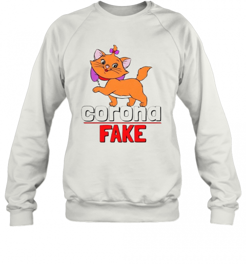 Cute Cat Kitty Corona Fake T-Shirt Unisex Sweatshirt